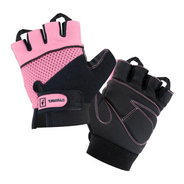 Спортивные перчатки Tavialo Tavialo Black-Pink M  (цепкий полиэстер)