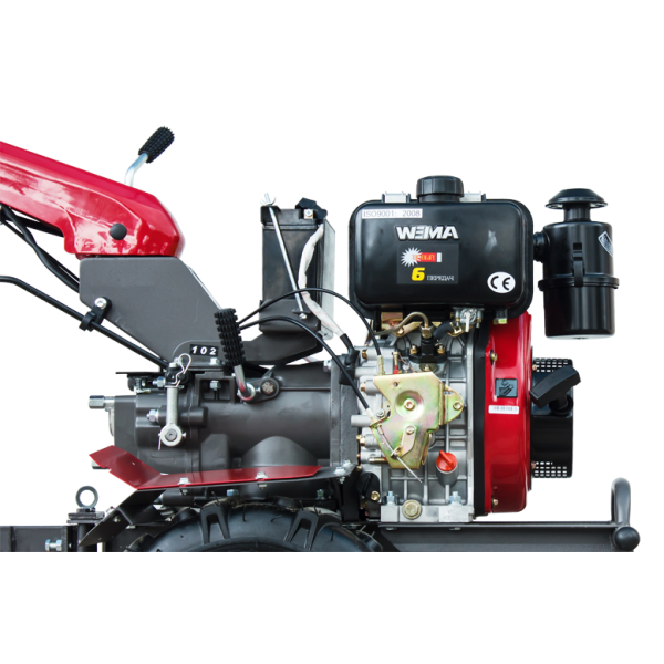 Мотоблок WEIMA WM1100AE-6 KM DIFF (4+2 скор., дизель 6 л.с., разблокираторы, колеса 5,00-12)