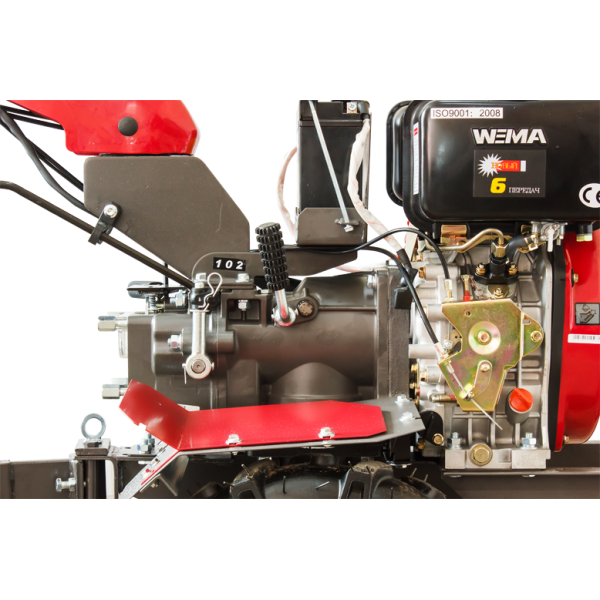 Мотоблок WEIMA WM1100AE-6 KM DIFF (4+2 скор., дизель 6 л.с., разблокираторы, колеса 5,00-12)